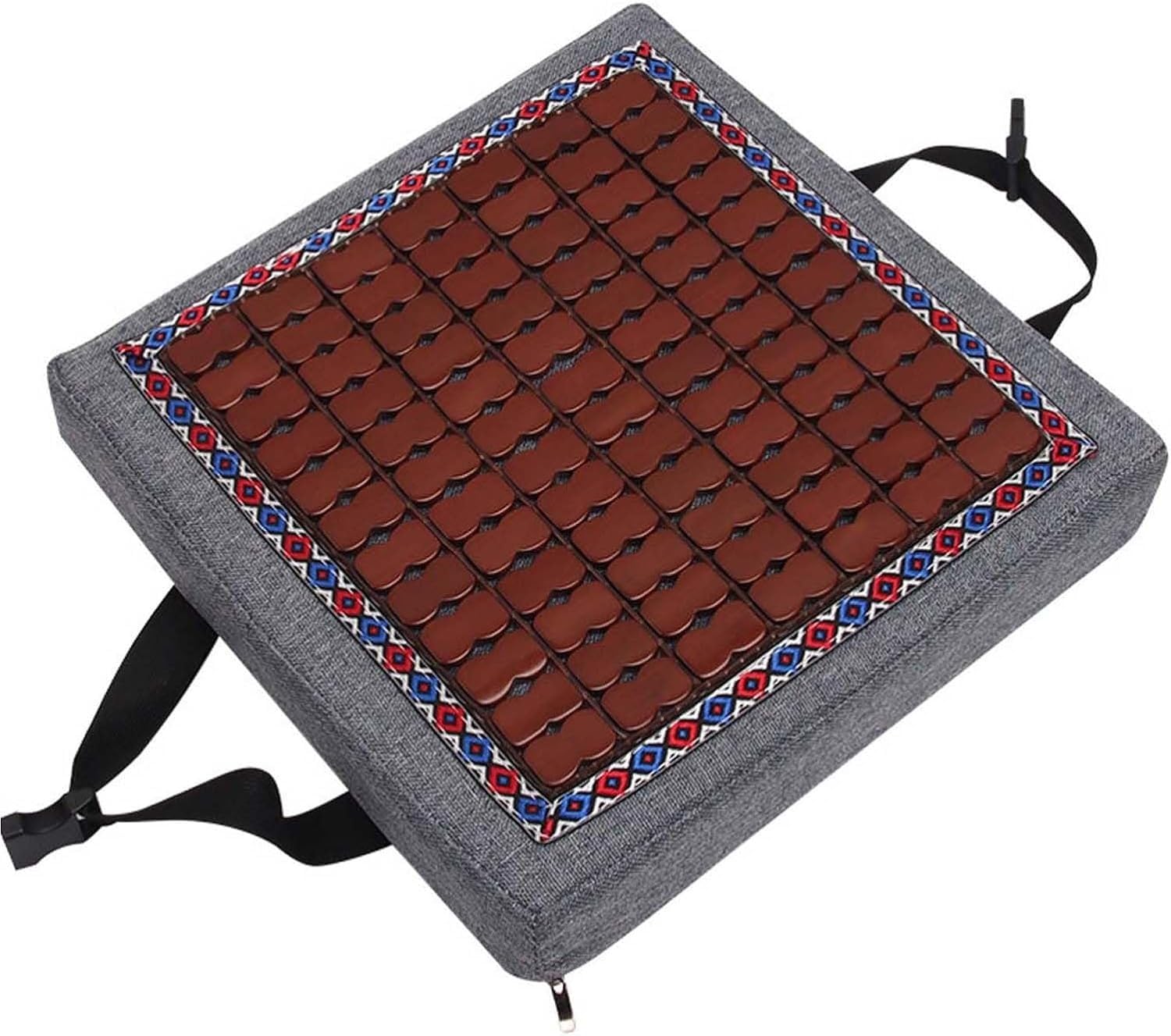 BLLMTEAR Stool Cushion Square with Ties, Non-Slip Bar Stool Cushion Square Seat Cushion With Machine Washable Cover Chair Seat Cushion Textured Barstool Pad(18,11x11x3in/28x28x8cm)