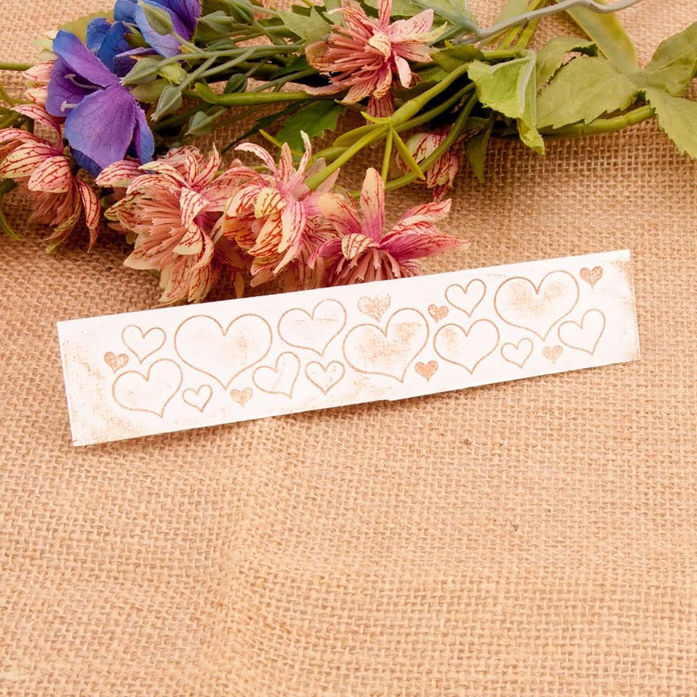 3D Plastic Embossing Folders, Paper Craft Embossing Folder Love 15x3cm for Scrapbooking Cards Albums