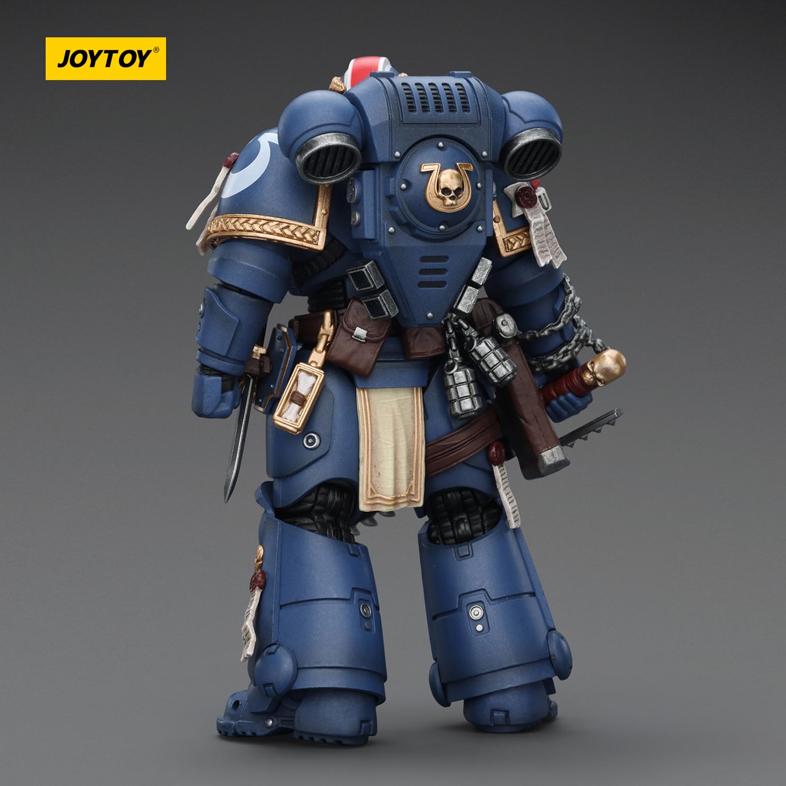 JOYTOY Warhammer 40k Ultramarines Titus con Laurels of Victory 1/18 Figura de acción Colecciona y muestra modelo