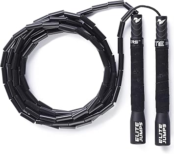Elite Jumps 1-inch Beaded Jump Rope, Adjustable Shatterproof