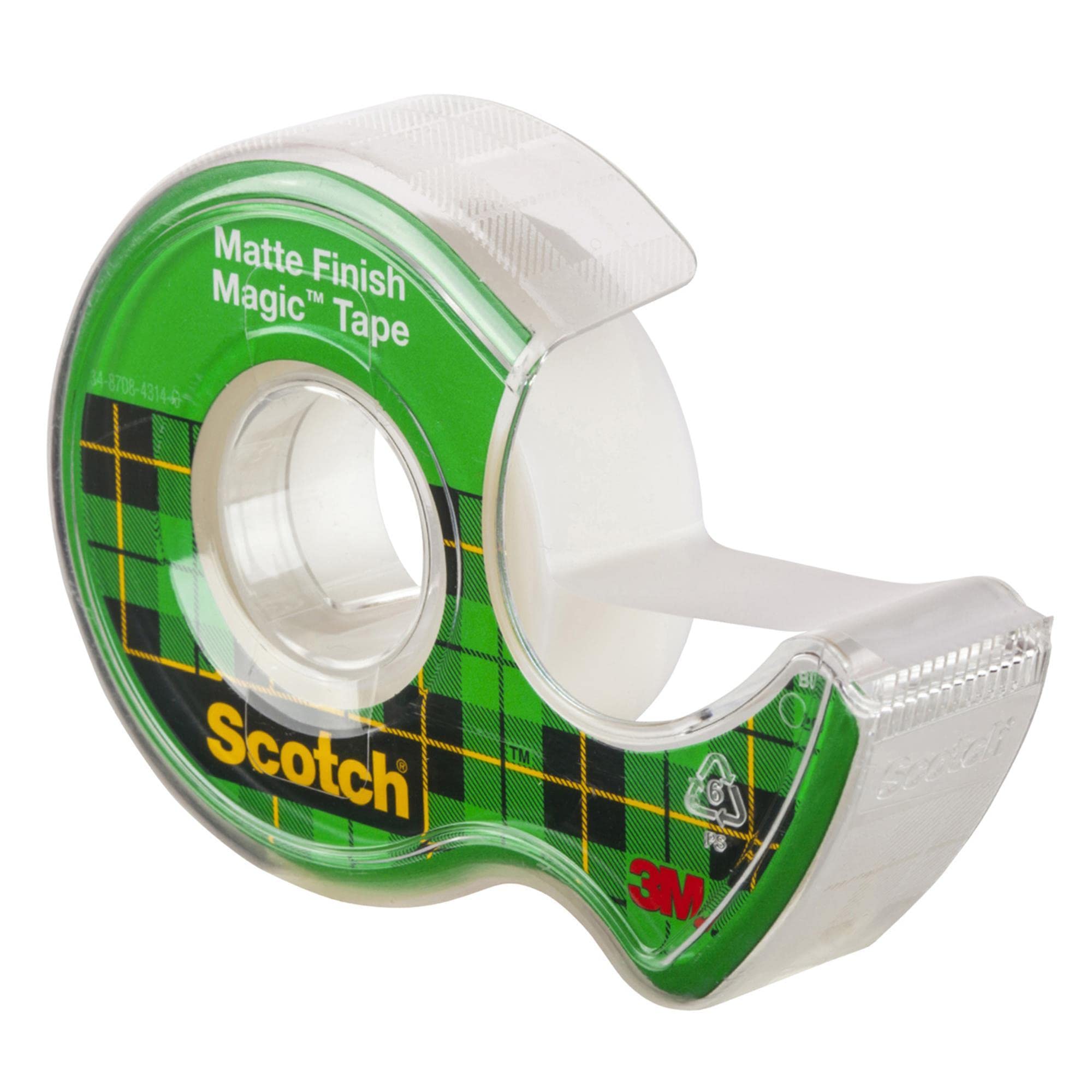 Cinta autoadhesiva Scotch Magic (890; 8-1975), mate, con dispensador, 19 mm, 7,5 m