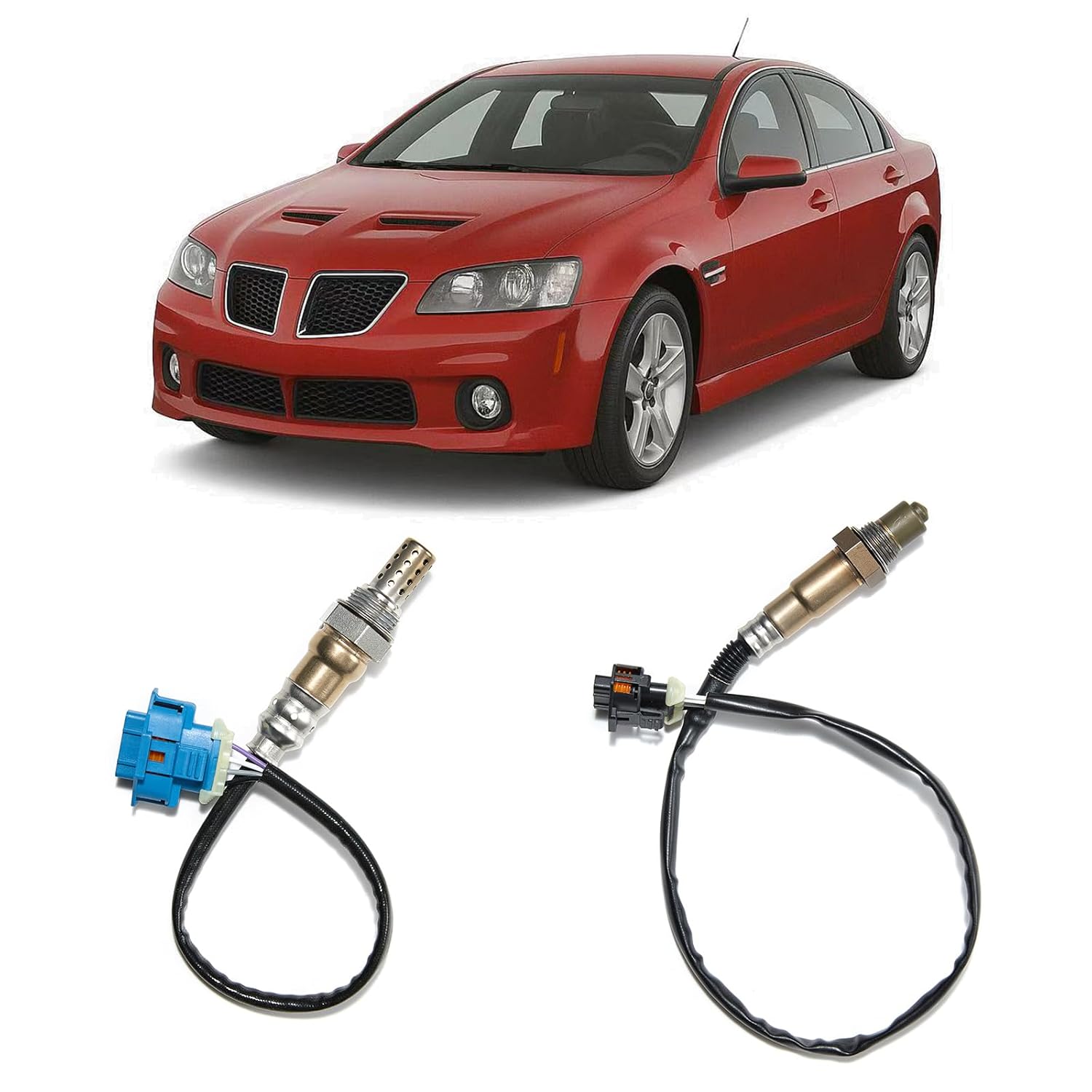 2PCS Oxygen o2 Sensor (O2 Sensor) Upstream&Downstream Replacement for Pontiac G8 3.6L V6 2008 2009 (Engine Code LY7) Sensor de oxígeno