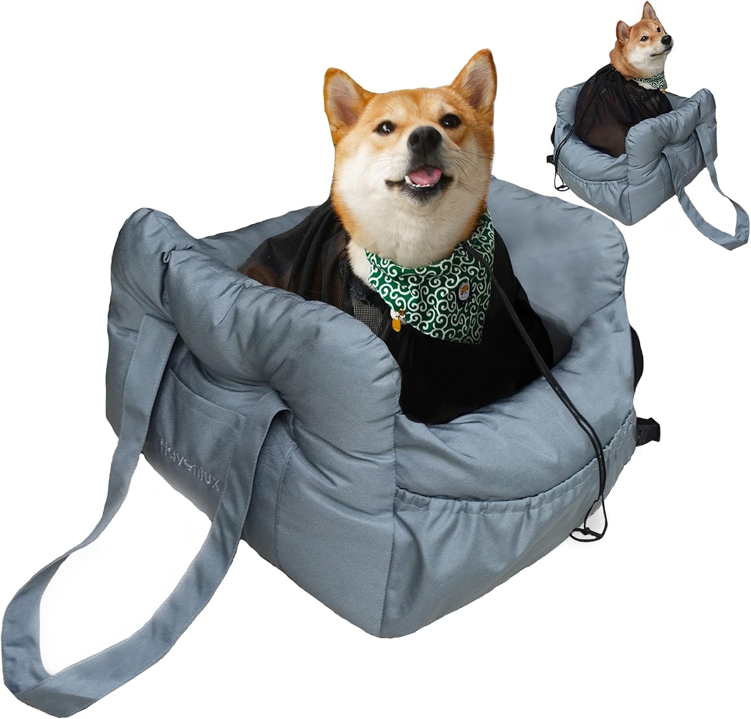 Dog Car Seat with Detachable Inner Mesh Bag, Dog Car Seats for Small Dogs and Medium Dogs, Washable Puppy Car Seat for Dogs