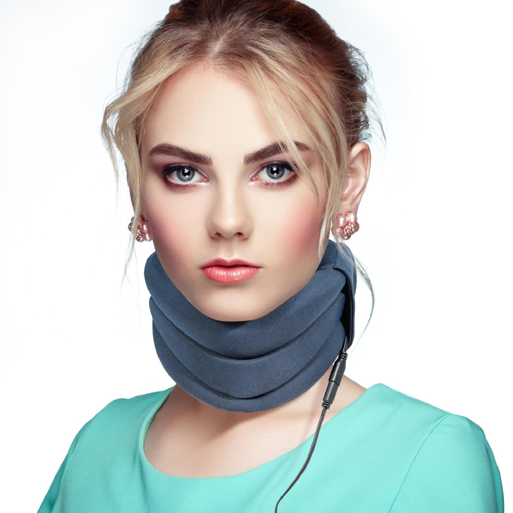 HONGJINGHeating Neck Brace for Neck Support and Pain Relief, Soft Foam Cervical Collar with Heat for Wrap Align Stabilize Vertebrae