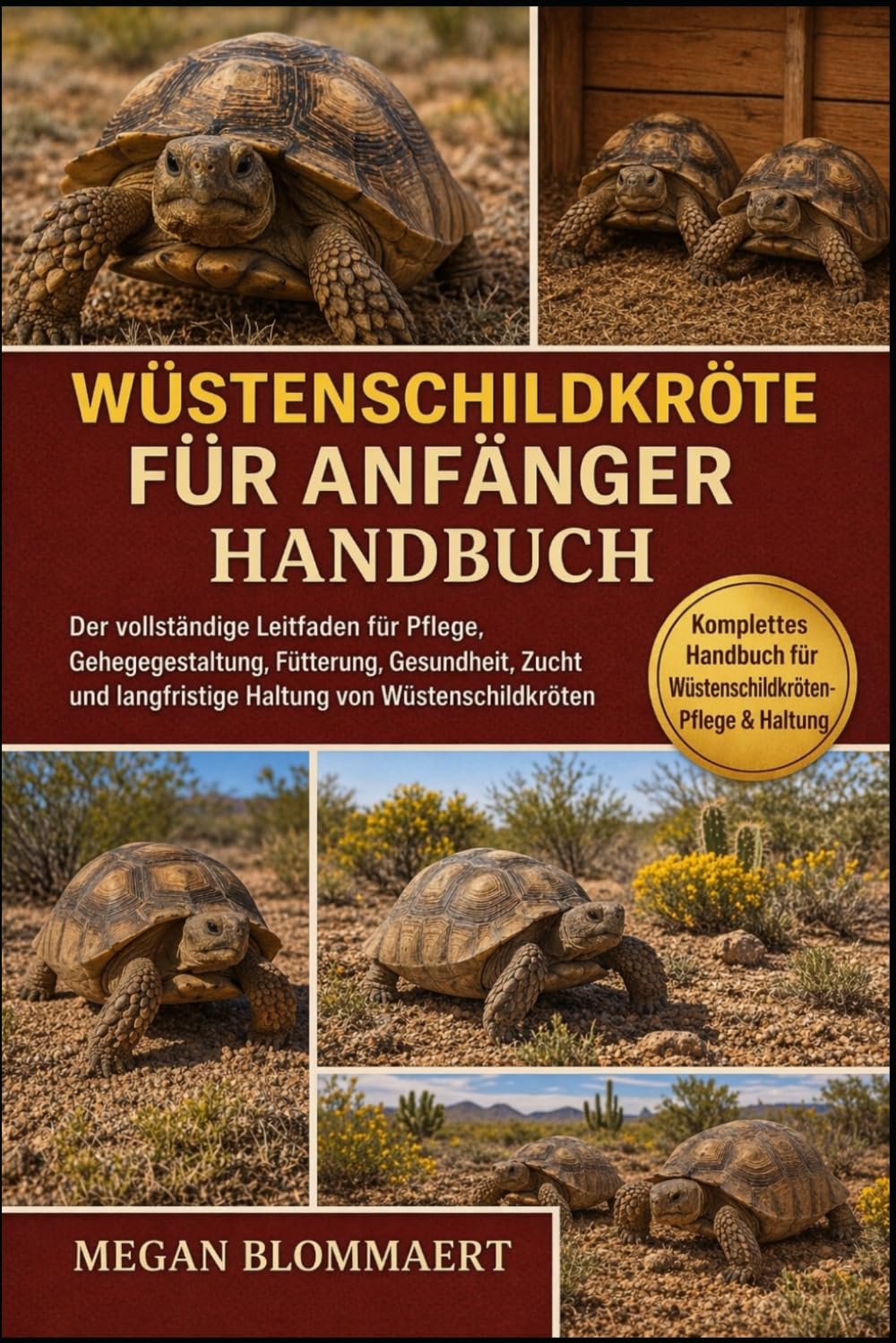 WÜSTENSCHILDKRÖTE FÜR ANFÄNGER HANDBUCH: Der vollständige Leitfaden für Pflege, Gehegegestaltung, Fütterung, Gesundheit, Zucht und langfristige Haltung von Wüstenschildkröten