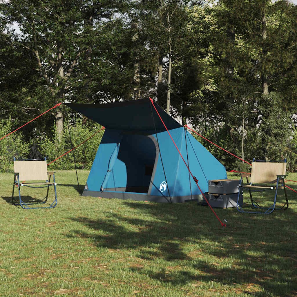 Tenda da campeggio per 4 persone, tenda per esterni in taffetà, spaziosa tenda estiva per campeggio, giardino ed escursioni, stabile tenda a cupola in verde, 282 x 225 x 154 cm