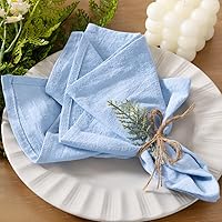 Vista 18 de Socomi Servilletas de tela beige para Pascua, primavera, lavables, reutilizables, a granel, de lino, algodón, juego de 4 servilletas de 17 x 17