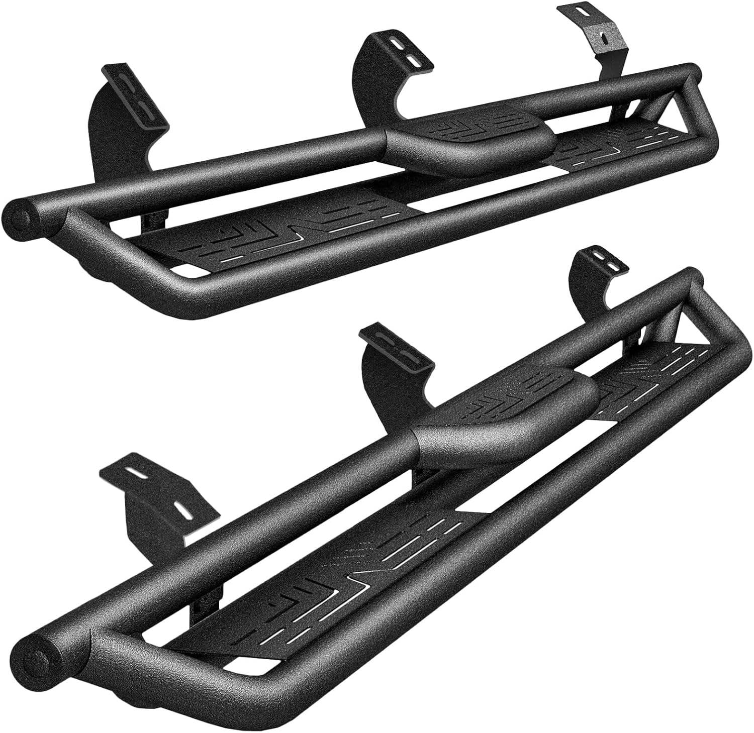 PZ Running Boards for 2010-2024 Toyota 4Runner(Without Side Skirts), (Excl. 10-13 Sr5 & 10-24 Limited & 20-22 Nightshade Edition & 22-24 TRD Sport), Carbon Steel Drop Down Side Steps Nerf Bars