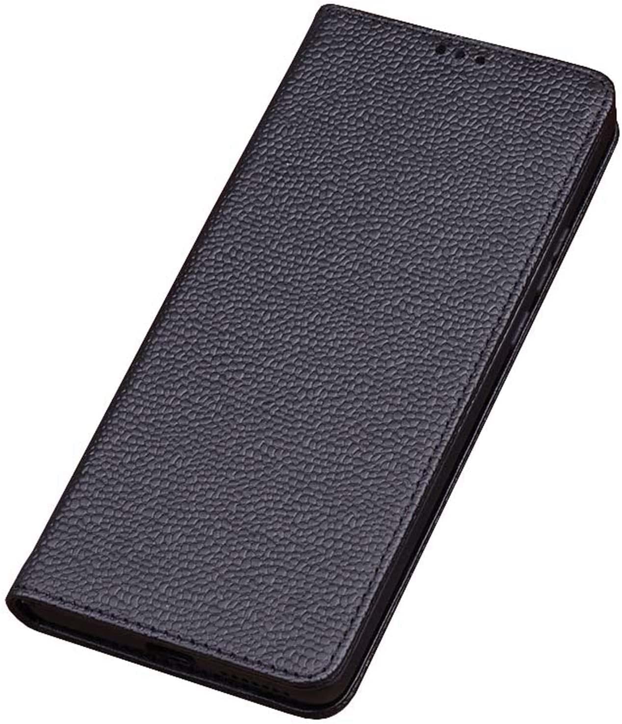 Housse cuir iPhone 13 Pro Stend noire coque antichoc - 7