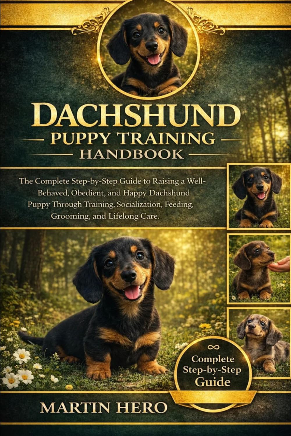 DACHSHUND PUPPY TRAINING HANDBOOK: The Complete Step-by-Step Guide to Raising a Well-Behaved, Obedient, and Happy Dachshund Puppy Through Training, Socialization, Feeding, Grooming, and Lifelong Care.