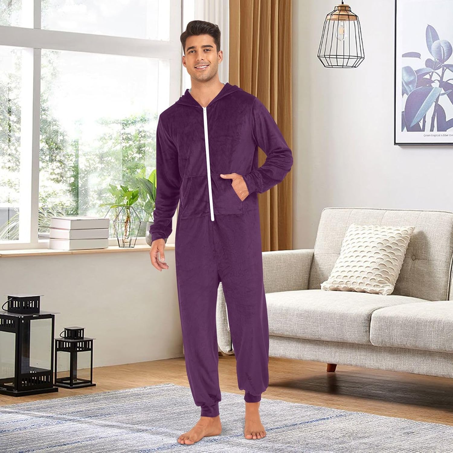 QUGRL Onesies Adult Pajamas Costume for Women Men Unisex Cosplay Sleepwear Homewear Suit Winter S-XL