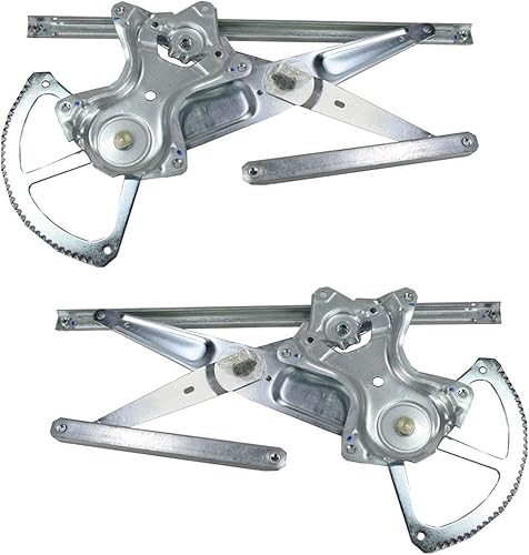 Miniatura 506 de TRQ Juego de elevalunas manual para el lado del conductor y del pasajero compatible con Chevrolet Tracker 1998 1989-1997 Geo 1989-1998 Suzuki