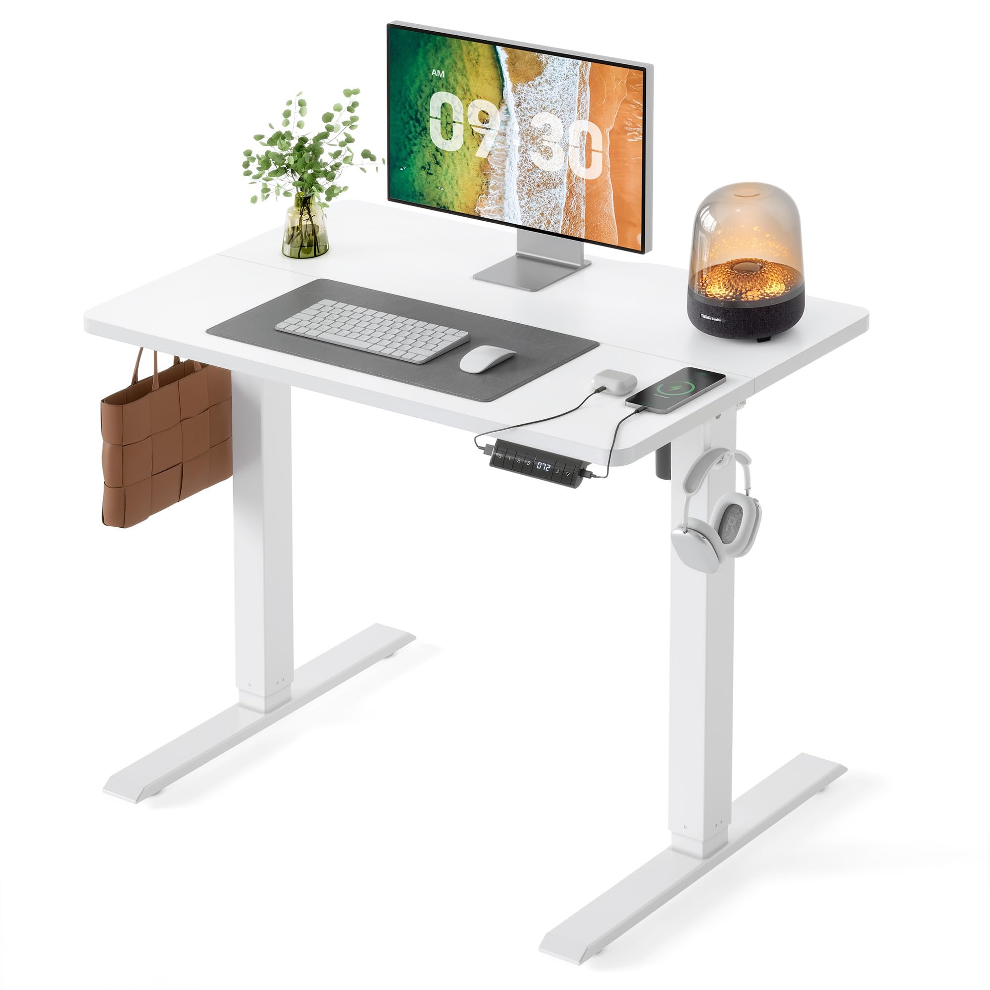 fezibo bureau assis-debout usb-a/usb-c