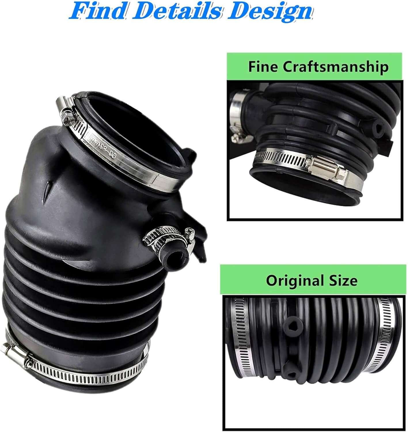 Air Intake Inlet Tube Hose Duct 17228-R8A-A00,Compatible with Acura RDX 3.5L 2013-2018 Replace 17228-R8A-A00 17228R8AA00