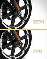 Vista 5 de Tapa negra para tuerca de eje delantero, cubierta de tuerca de horquilla delantera compatible con Harley Davidson 2002-2024 Softail Dyna Iron 883