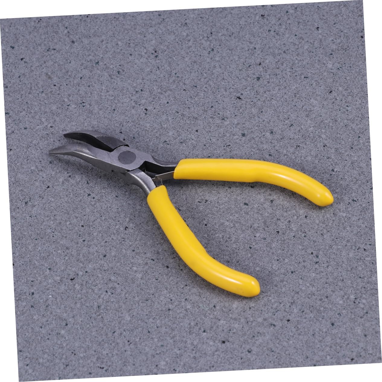 SHINEOFI 3pcs Grip Bent Nose Pliers Jewelry Making Tool Flat Jaw Carbon Steel Construction Comfortable for Crafts and Repairs