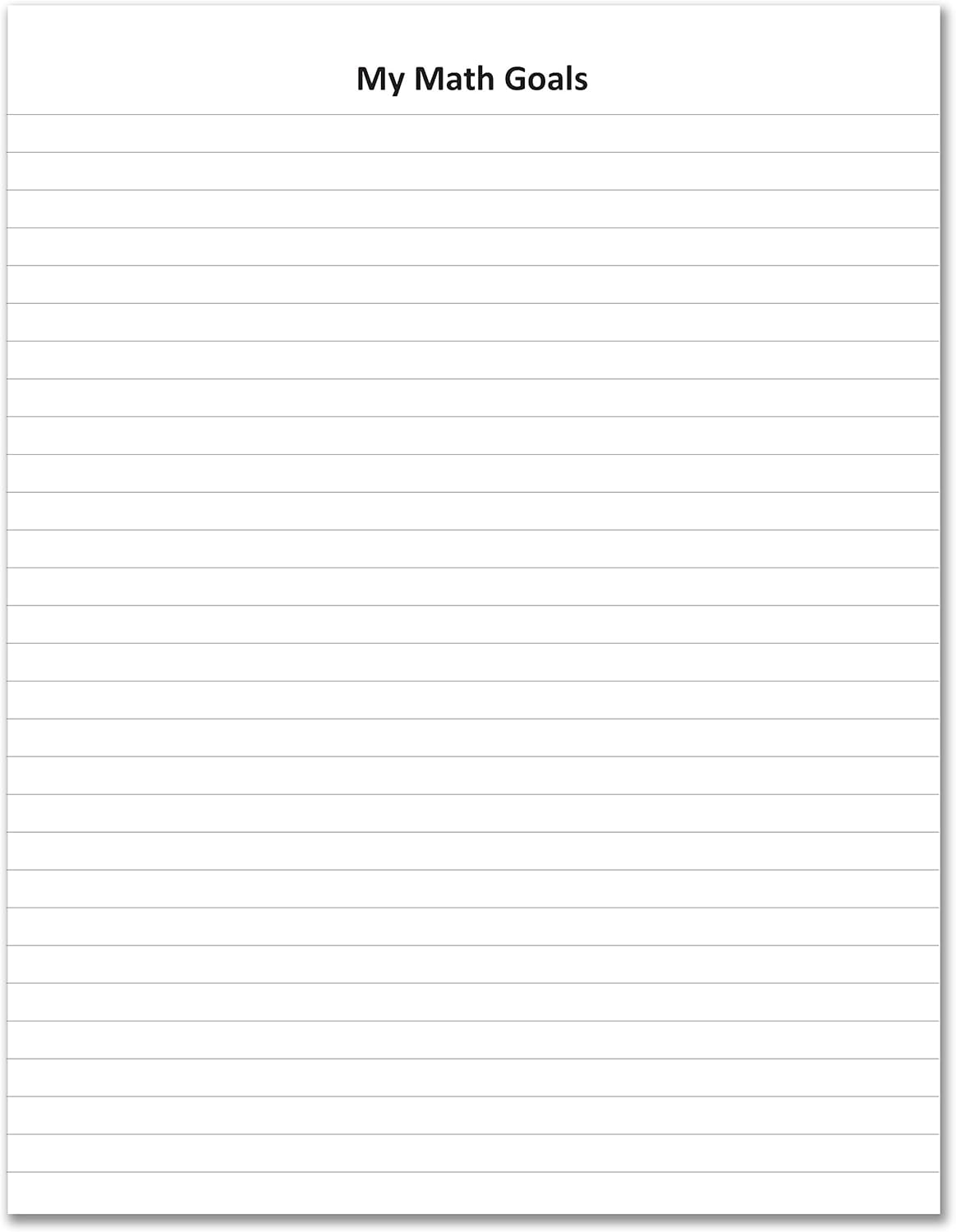 BookFactory Elementary School Math Journal/Classroom Math Book - 10 Pack (8.5'' x 11'' -32 Pages) Saddle Stitched (Made in USA)