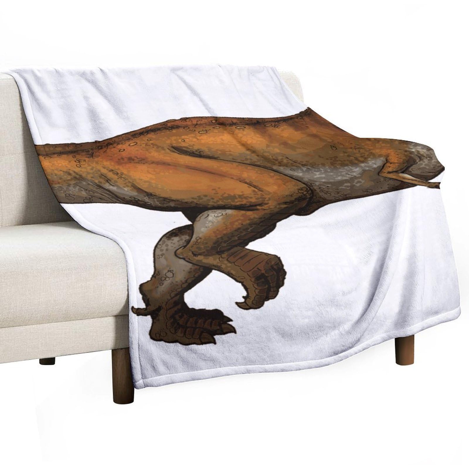 MHYRAC Flannel Blanket, Walking Dinosaurs Throw Blanket for Couch Sofa Bed Office, Soft And Comfortable Without Pilling