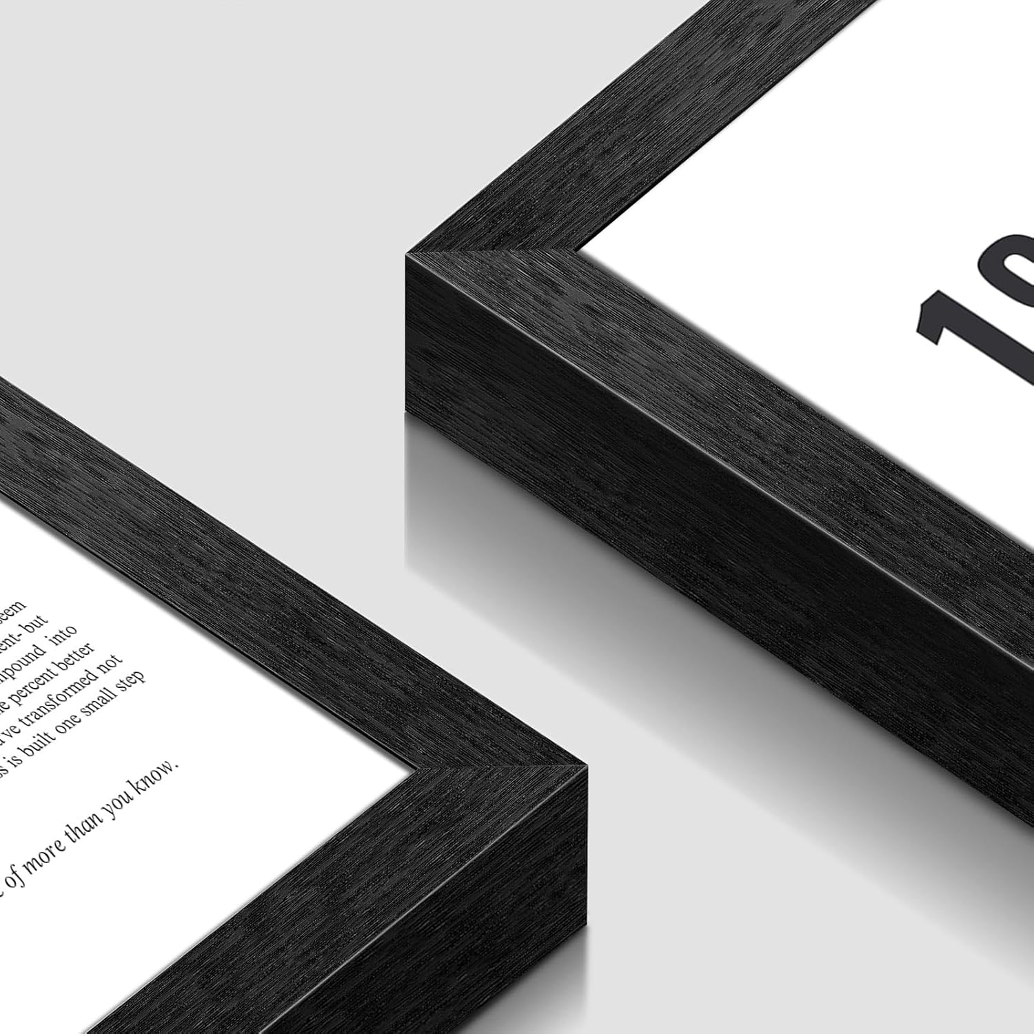 16X20 Inch Black Framed 1% Better Every Day Canvas Wall Art Motivational Minimalist Posters Growth Mindset Self Improvement Quotes Prints Wall Decor For Office Home Gym Bedroom Study