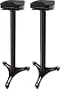 Ultimate Support MS-100 MS Series Professional Column Studio Monitor Stands Pair w/Adjustable Angle and Axis - Black