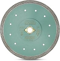 Vista 10 de PEARL ABRASIVE CO. Hoja de porcelana turbo de malla fina P4 de 4" 5/8"-20mm-7/8 con 4 agujeros