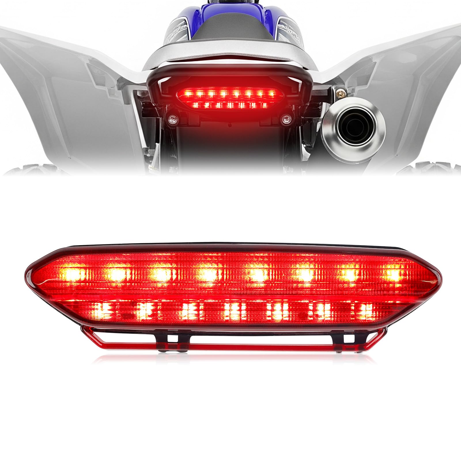 Baceyong Feu de Frein Arrière LED Rouge pour Moto, Indicateur 5TG-84710-21-00, Compatible avec Yamaha YFZ 450 2006-2009