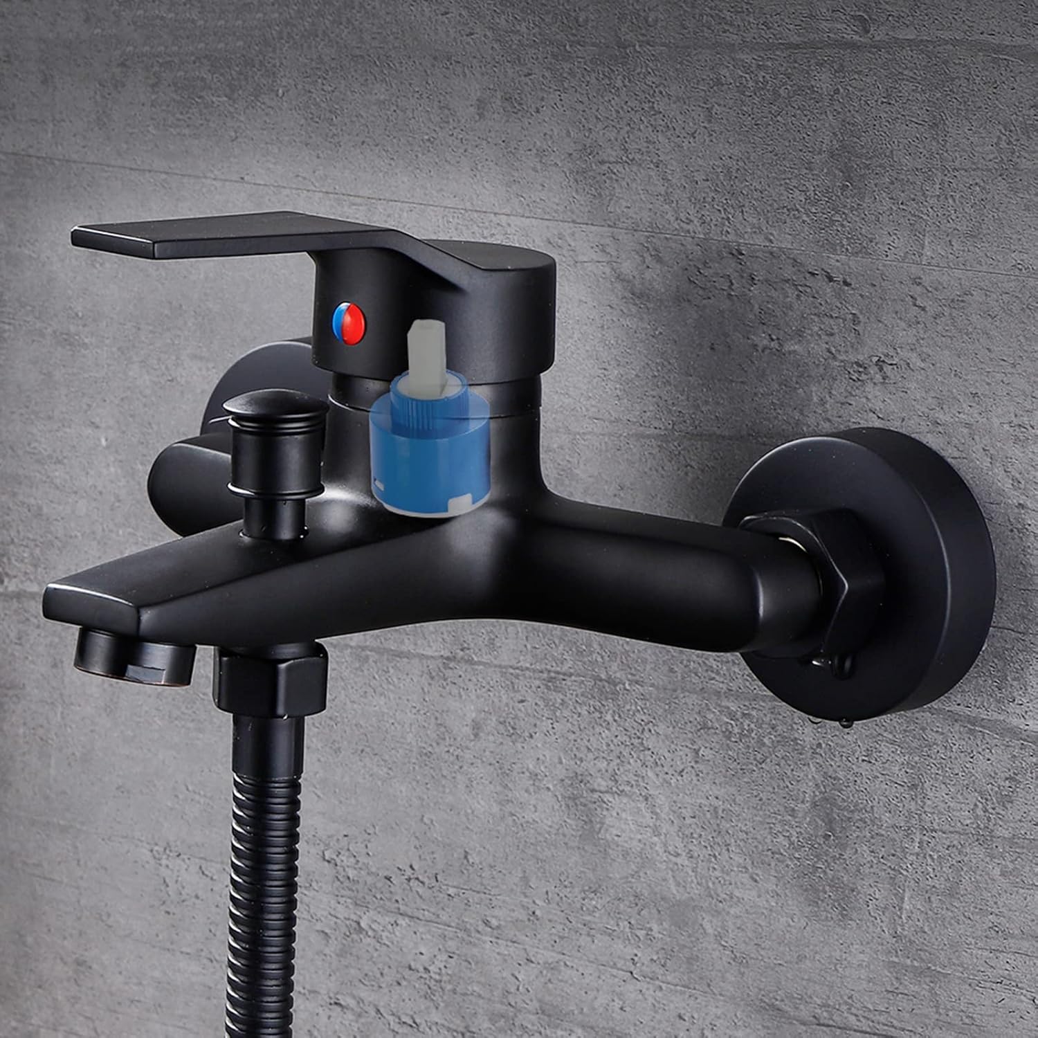 Shower Faucet Mixer Tap,Wall Mounted,Brass Ceramics,Bathtub,Mobile Home