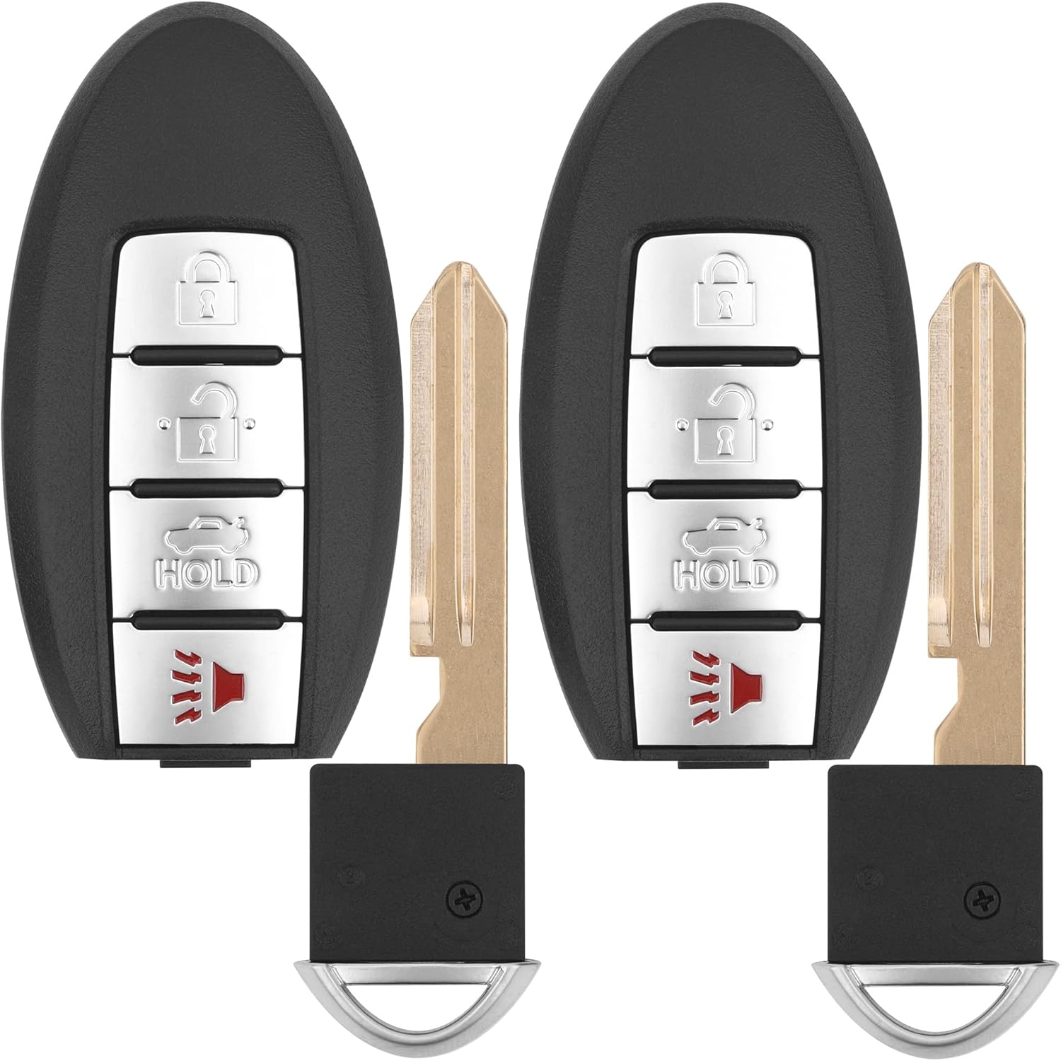 Vurkcy Key Fob Replacement for 2007-2012 Nissan Altima/ 09-14 Maxima & Murano/ 09-12 Infiniti FX35/ 08-13 G37/ 09-13 FX50/ 14-16 Q60 QX70/ 11-12 G25/ 07-08 G35, KR55WK48903 KR55WK49622,4 Buttons,2Pcs