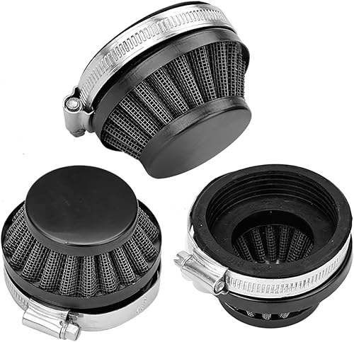 Miniatura 7 de YOXUFA Carburador de carreras de 2 tiempos, kit de filtro de aire de 2.283 in para motor de 80 cc, 100 cc, 49 cc, 50 cc, 66 cc, motor de gasolina,