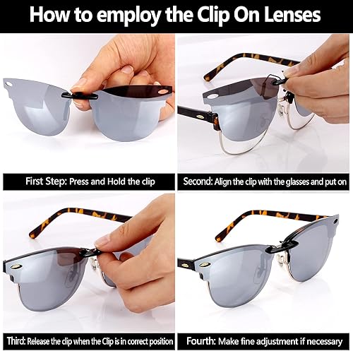 Miniatura 3 de Gafas de sol polarizadas CLIP-ON para Ray-Ban Clubmaster RB3016 (RX3016) 51X21