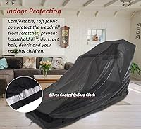 Vista 6 de MaWGcowerd Folding Treadmill Cover - Dustproof and Waterproof Oxford Cloth Sunscreen Cover