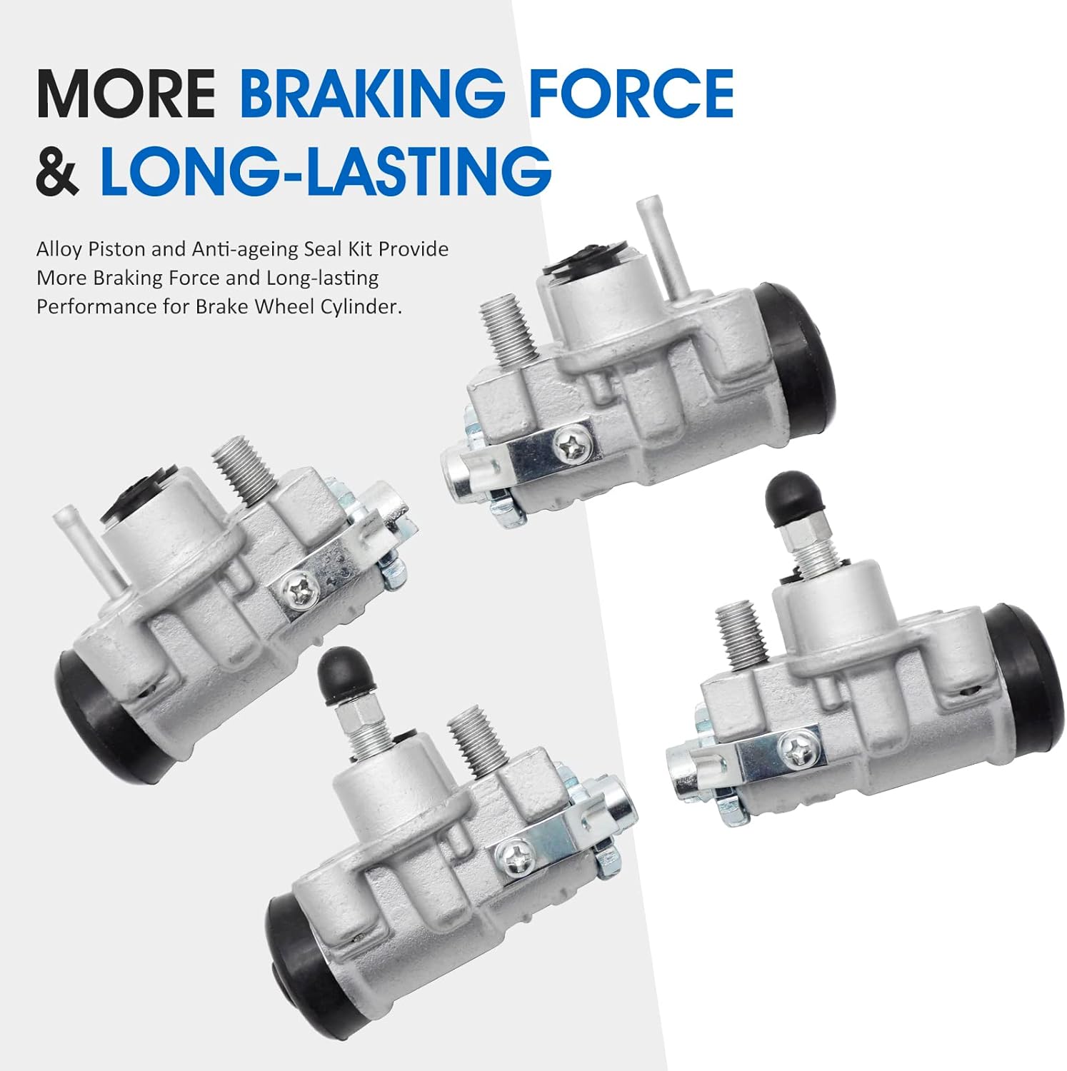 Front Brake Wheel Cylinders for Honda Rubicon 500 Rincon 650 TRX500 TRX650 (Left&Right All 4 Kit),OEM# 45310-HN2-006 45330-HN2-006 45370-HN0-A01 45350-HN0-A01