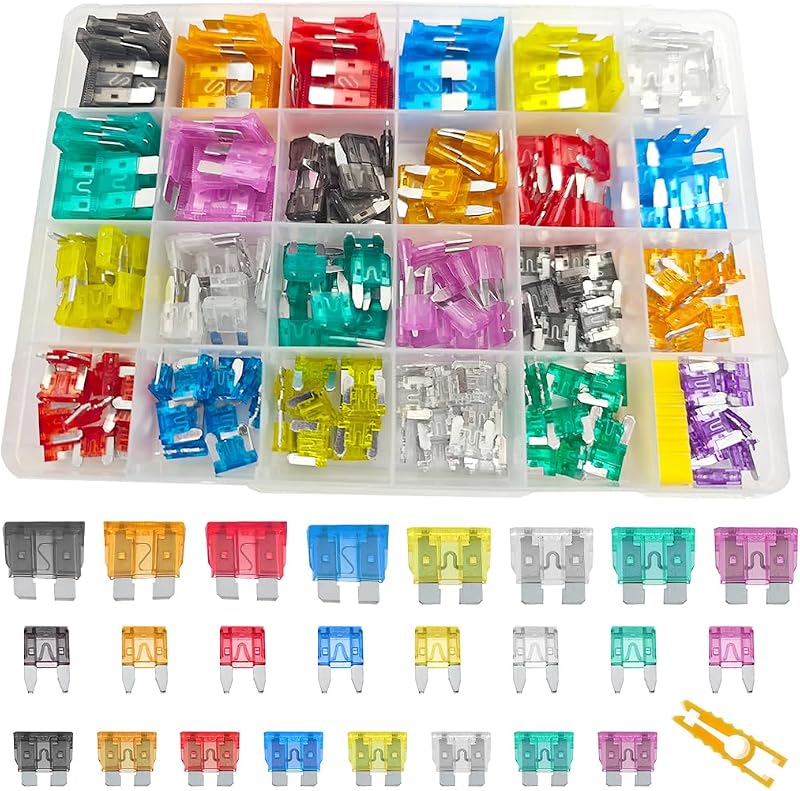 Kit de fusíveis automotivos Mandark Standard, Mini e Low Profile Mini de 2 A a 35 A – 272 peças