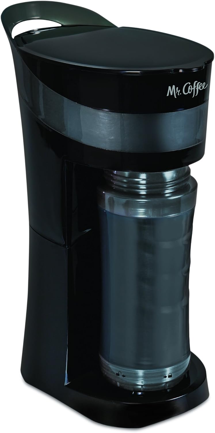 Mr. Coffee Pour! Brew! Go! Personal Coffee Maker, Midnight Black ;;;