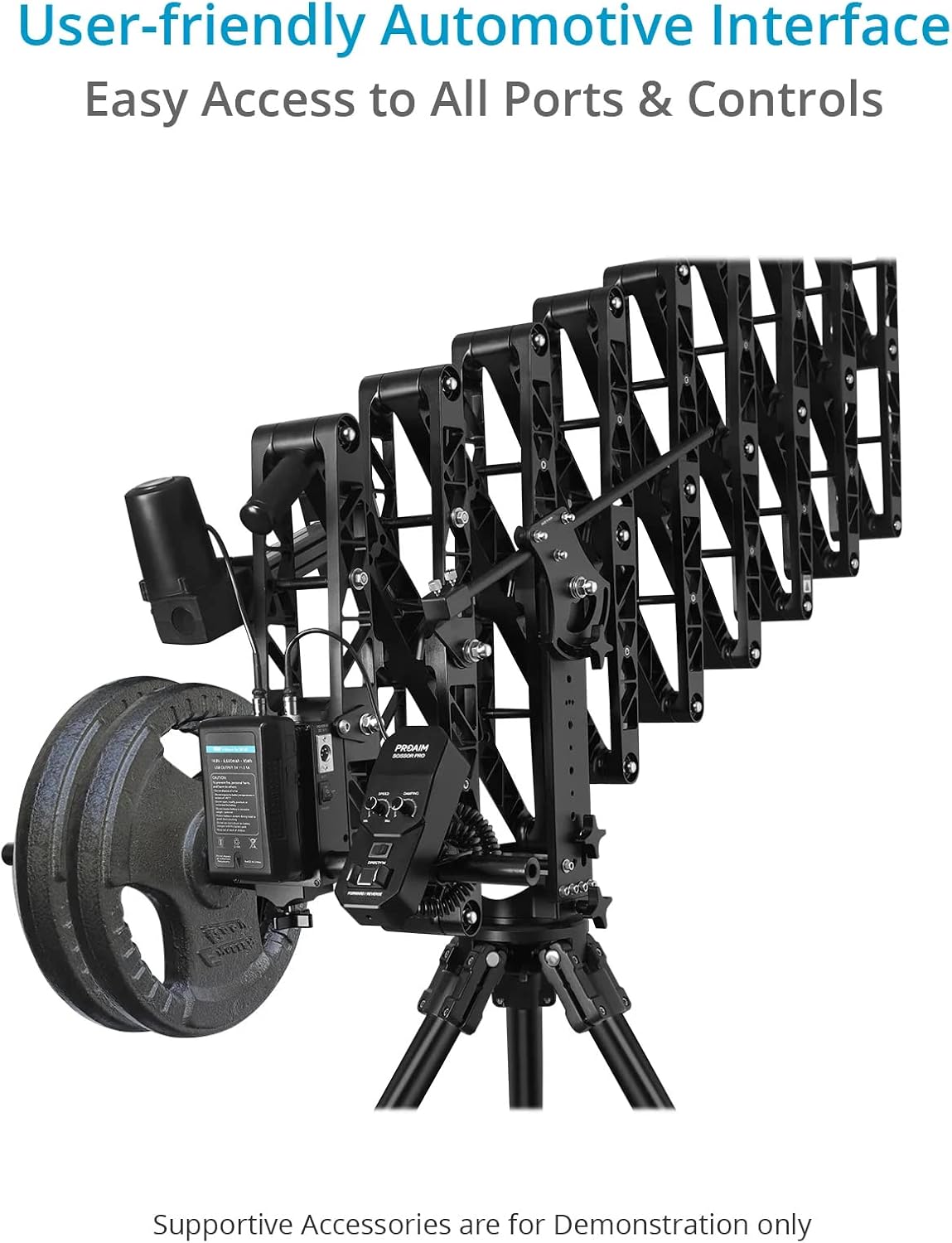 PROAIM Powermatic Scissor Pro 17ft Telescopic Camera Jib Crane w New Remote Controller (Dampening & Speed Control). Payload up to 15kg / 33lb