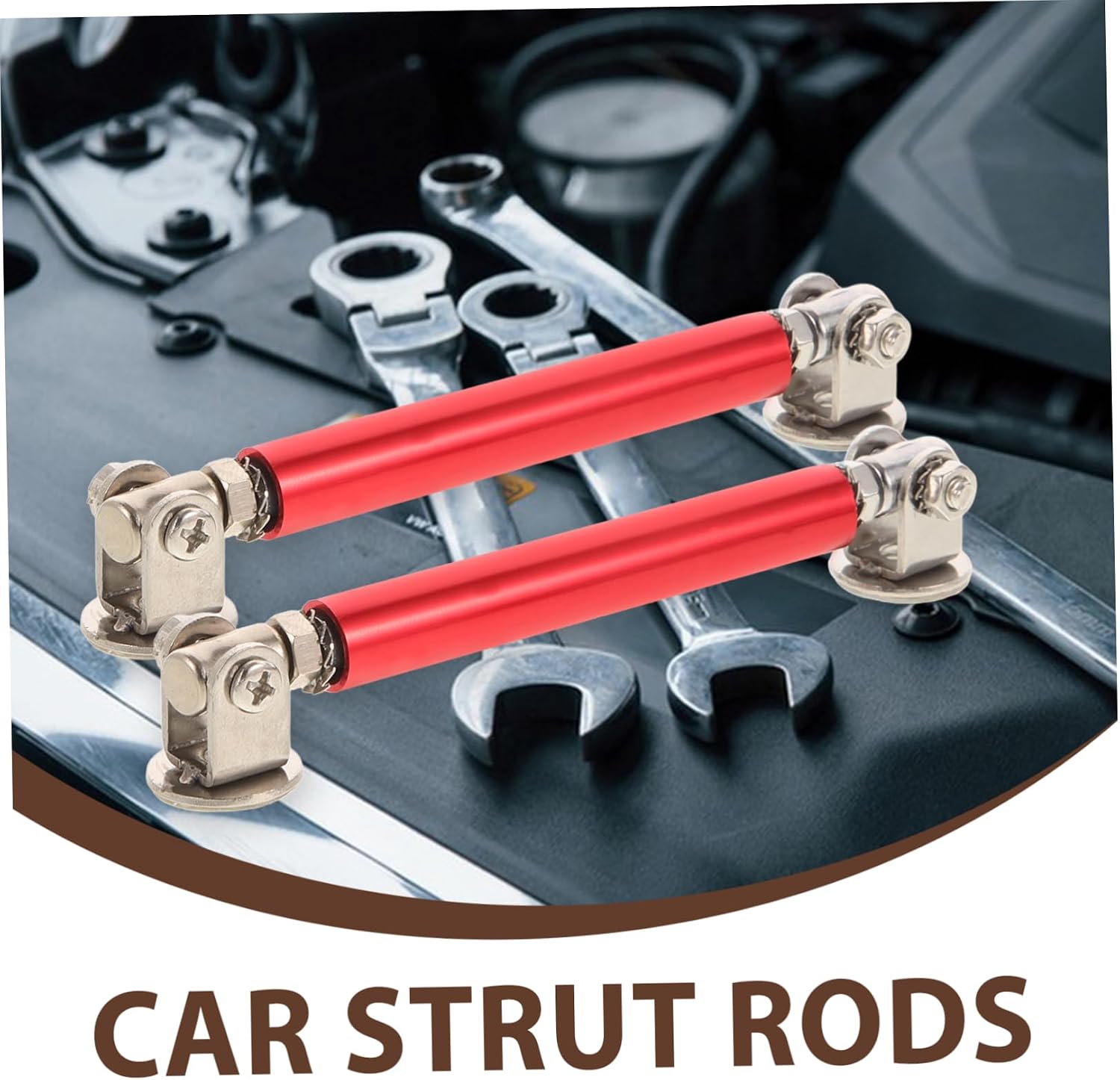 Alipis 2pcs Front Bumper Lip Splitter Strut Rods for Car Modification Vibrant Decorative Support for Front Lip Enhancement