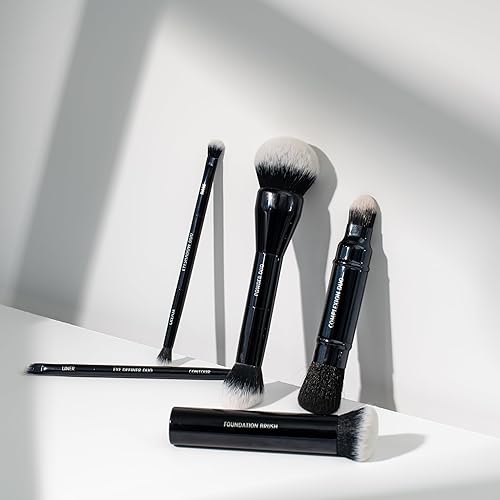 Miniatura 9 de Lune+Aster Brocha de base  Brocha de base de alto rendimiento para aplicar bases líquidas, en barra o en polvo. Fabricado con mango de aluminio,