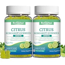 Citrus Bergamot Gummies 3000mg, Bergamot Supplement for High Cholesterol, Cholesterol Lowering Supplement for Heart, Immune System & Anti-Aging, Sugar Free Vegan 120 Gummies
