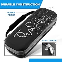 Vista 5 de Primacare KB-9397-BK Stethoscope Case, Supplies Included, Black with Multiple Compartments, Portable and Lightweight First Aid Kit Bag with Vital