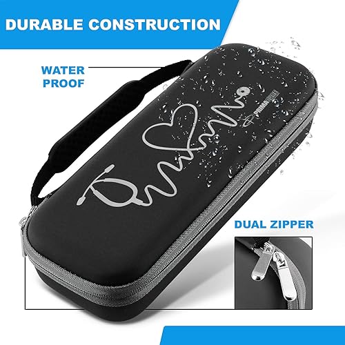 Miniatura 5 de Primacare KB-9397-BK Estuche para estetoscopio, suministros incluidos, negro con múltiples compartimentos, bolsa portátil y ligera para botiquín de