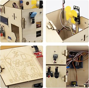 LAFVIN Smart Home IoT Learning kit DIY Electronics STEM Educational Set Support Graphical Programming Compatible with Arduino IDE with Tutorial