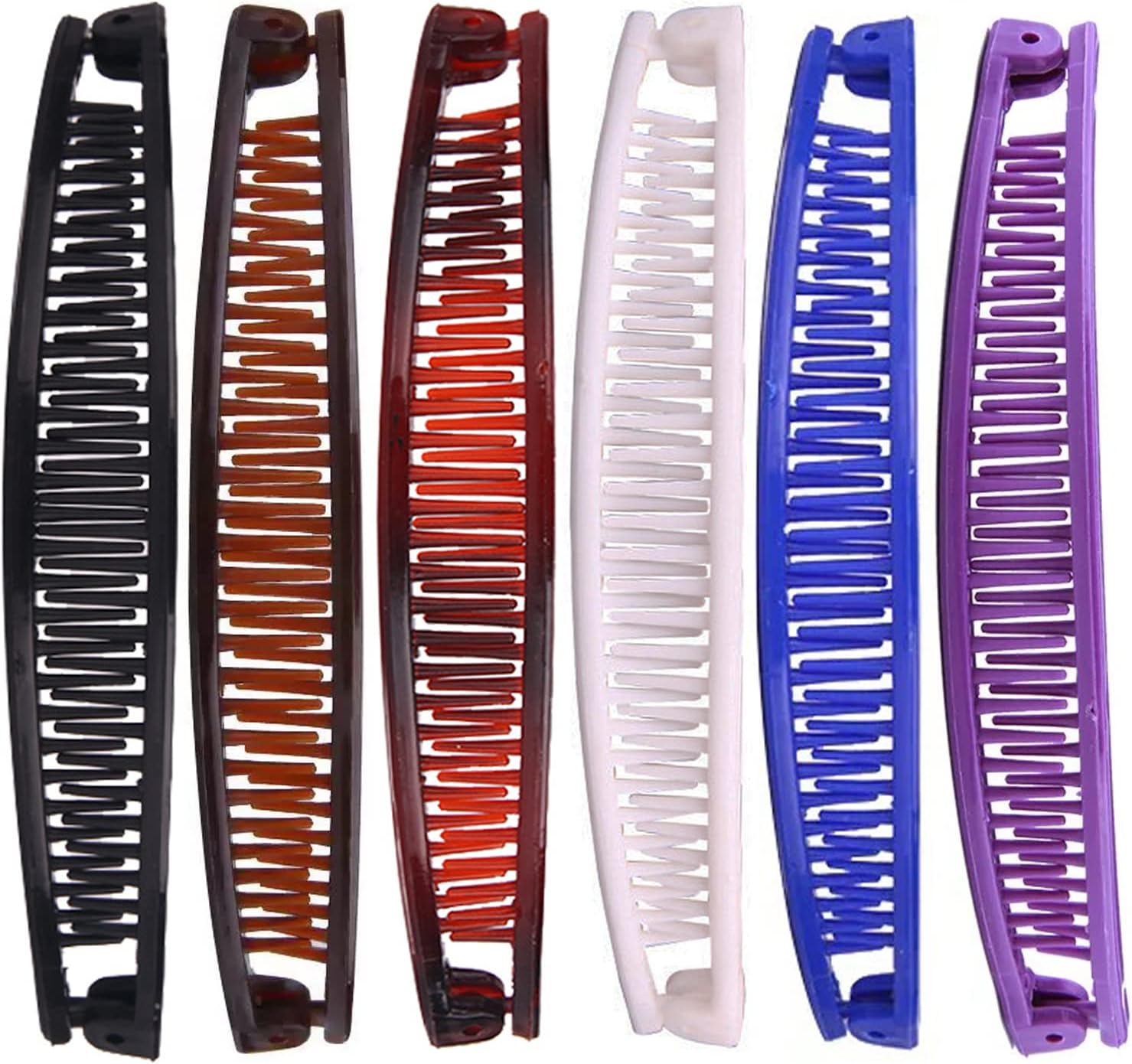 Youme Banana Clips Hair for Thick Fine Vintage Classic Clincher Combs Clamp Grip Large Ponytail Holder Women Curly Claw Barrettes Double Clip