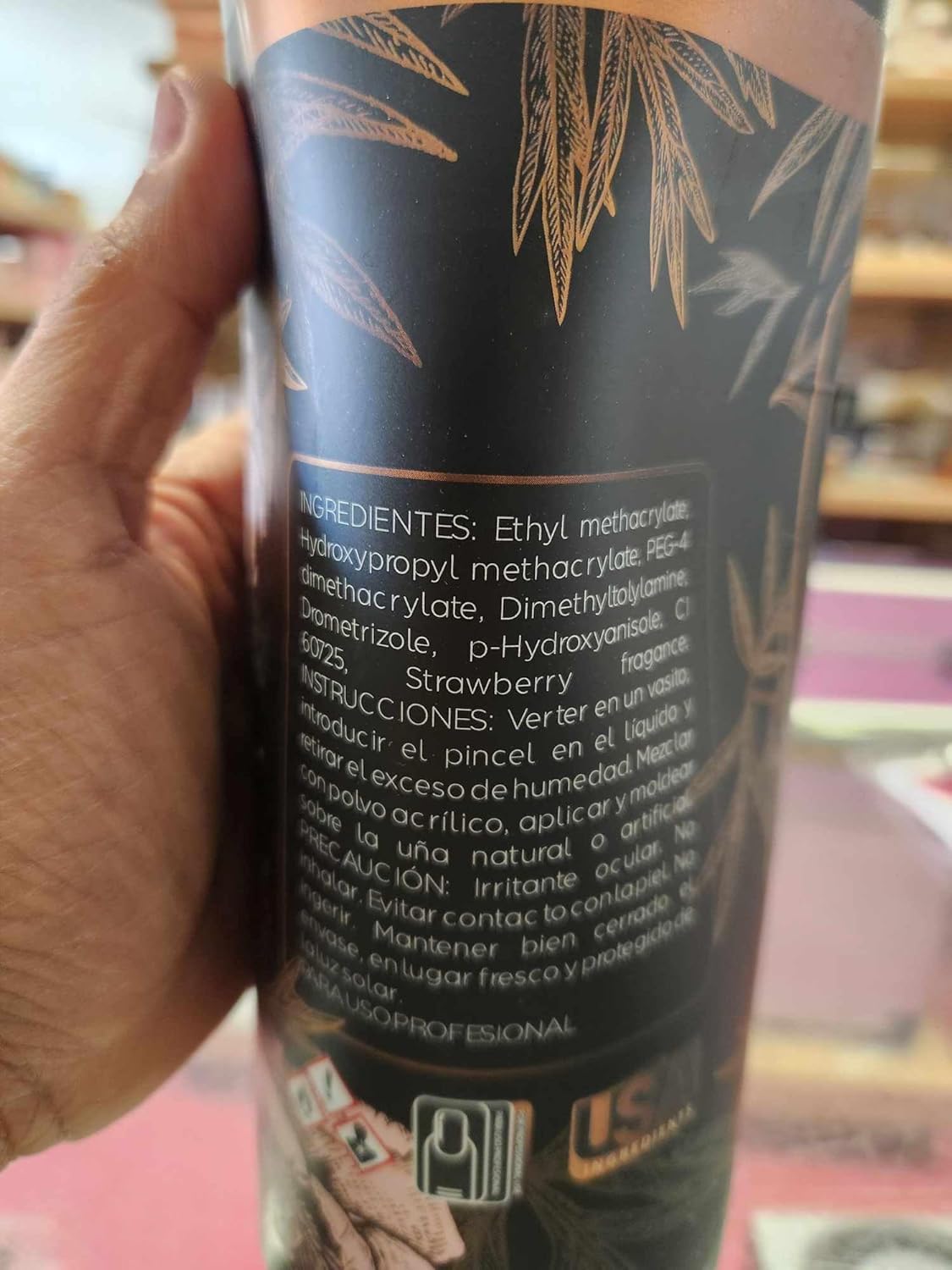 MC Nails Monomer Nail Liquid Acrylic, Maria Cibeles Royalty Creative 32 oz bottle