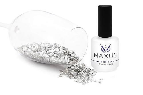 Miniatura 5 de Maxus Nails Finito Top Coat Esmalte de uñas alto brillo secado rápido 05 onzas líquidas