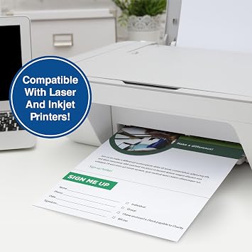 PrintWorks Professional 3 2/3 Horizontal Perforated Paper 8.5 x 11 - Perfect For W-2, 1099, Statement Use - Made in the USA - 2500 Sheets - 20 lb - Printer Compatible - White (04124C)
