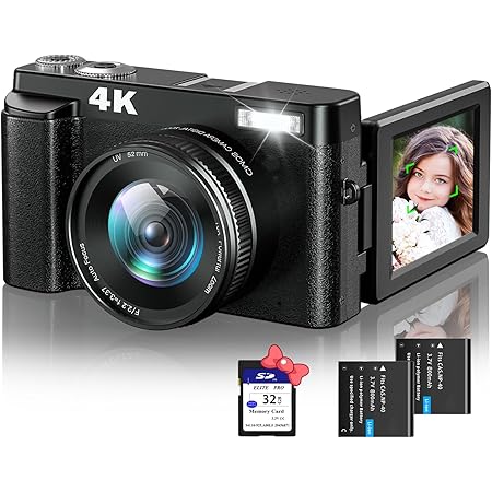 Fotocamera Digitale Compatta 4K 48MP – Zoom Digitale 16x, Schermo TFT 2.4", Per Vlogging, Viaggi E Regali, Tascabile - 5