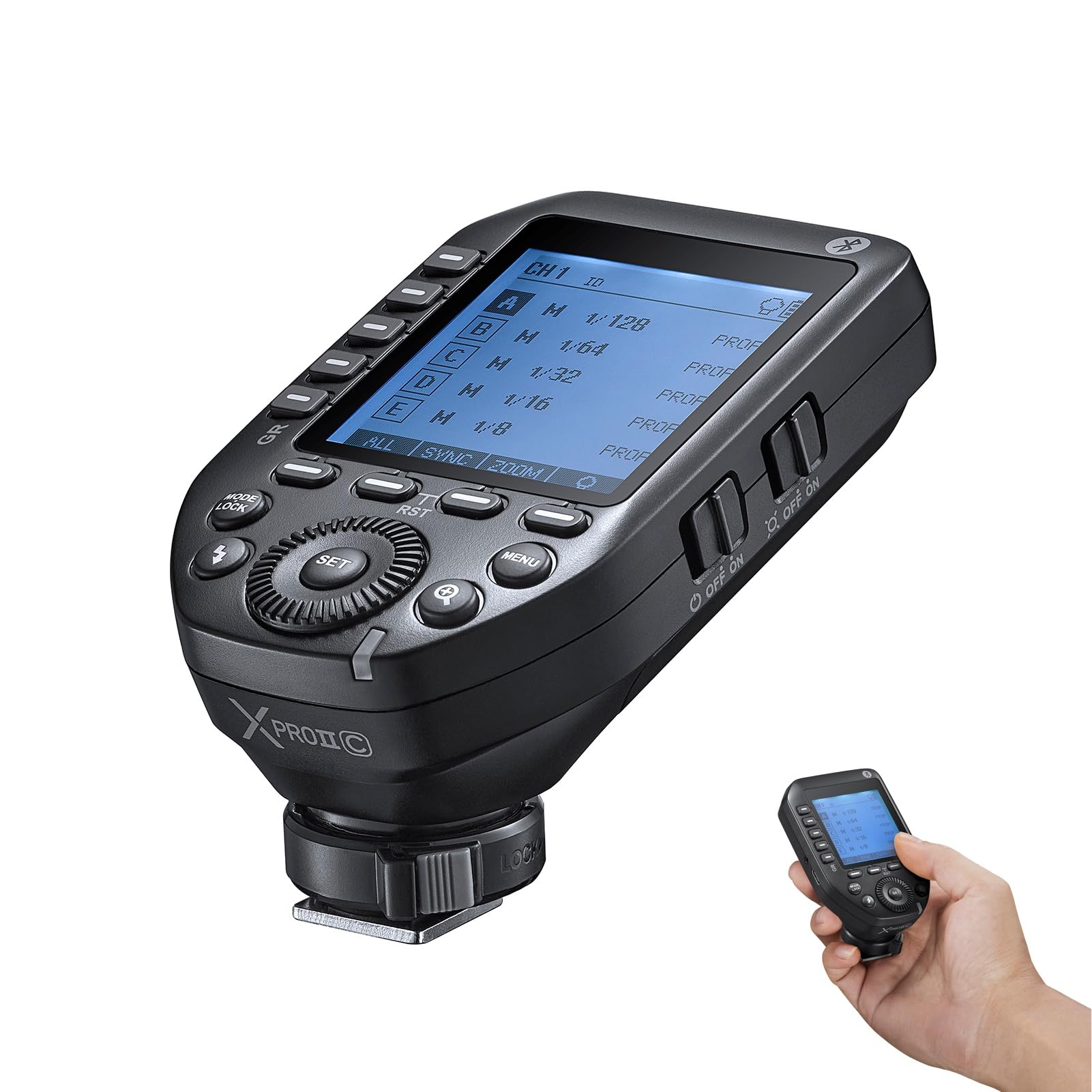 Godox XPROIIC Transmetteur de Flash sans Fil 2,4 G, TTL Autoflash 1/8000s HSS Déclencheurs sans Fil pour appareils Photo, 32 canaux 16 Groupes de Remplacement pour appareils Photo Canon