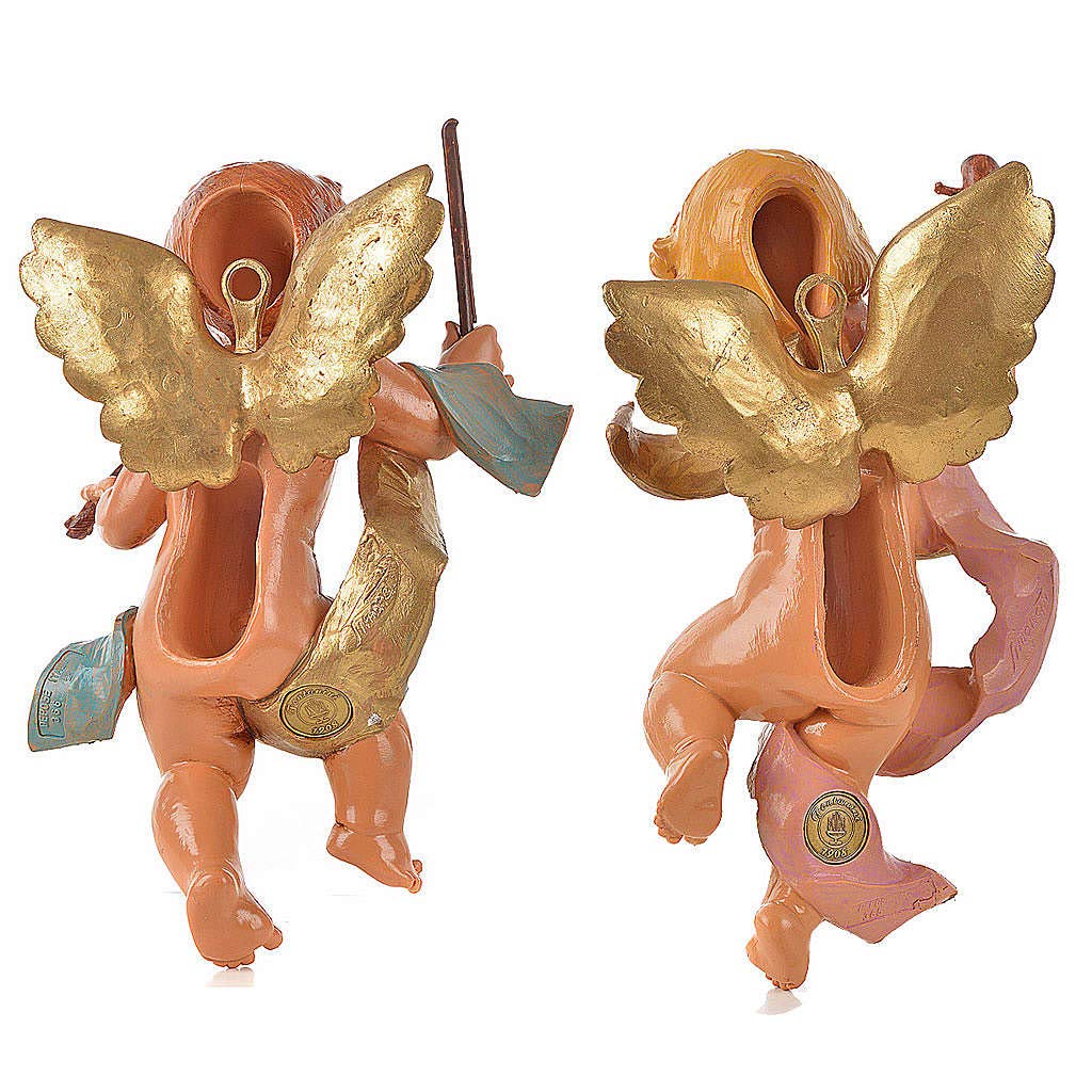 4 Anges Musiciens Fontanini 11 Cm - Figurines En PVC Peintes à La Main - Déco De Noël Ou Collection