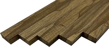 5 Pack Black Limba Cutting Board Lumber 3/4" x 2" x 12" Exotic Wood for Woodworking, Cutting Boards & DIY Craft Supplies by Exotic Wood Zone