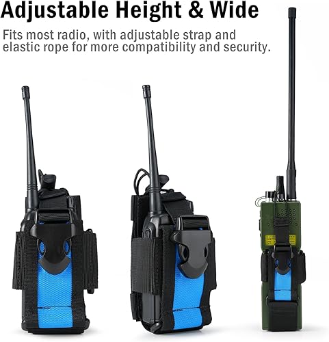 Miniatura 28 de VIPERADE MOLLE - Funda de radio universal para walkie talkie para cinturón y chaleco, soporte de radio táctico para Baofeng, Motorola Beige Bronceado